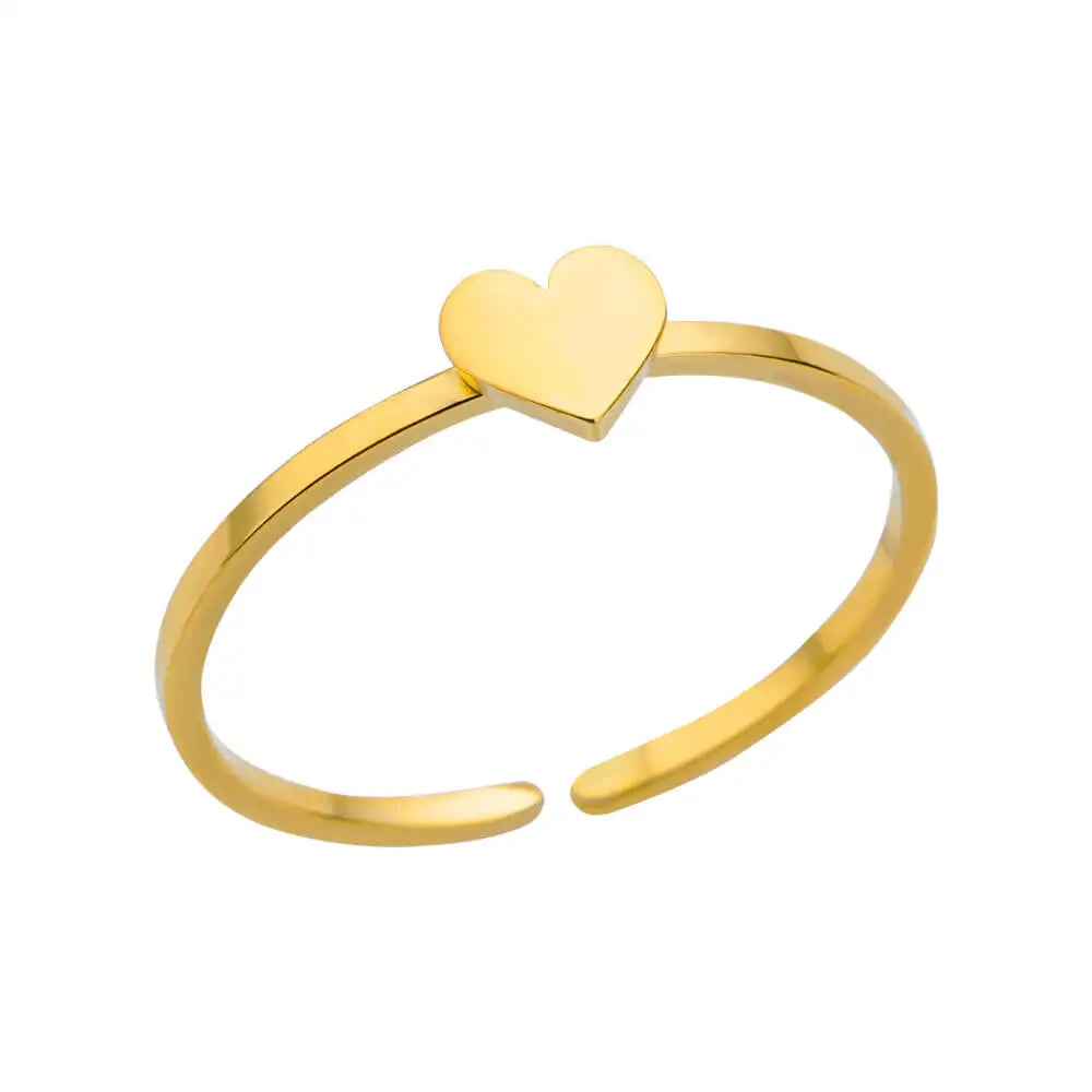 Elegant 316L Stainless Steel Gold Rings - Add any 2 to your basket and get 1 FREE