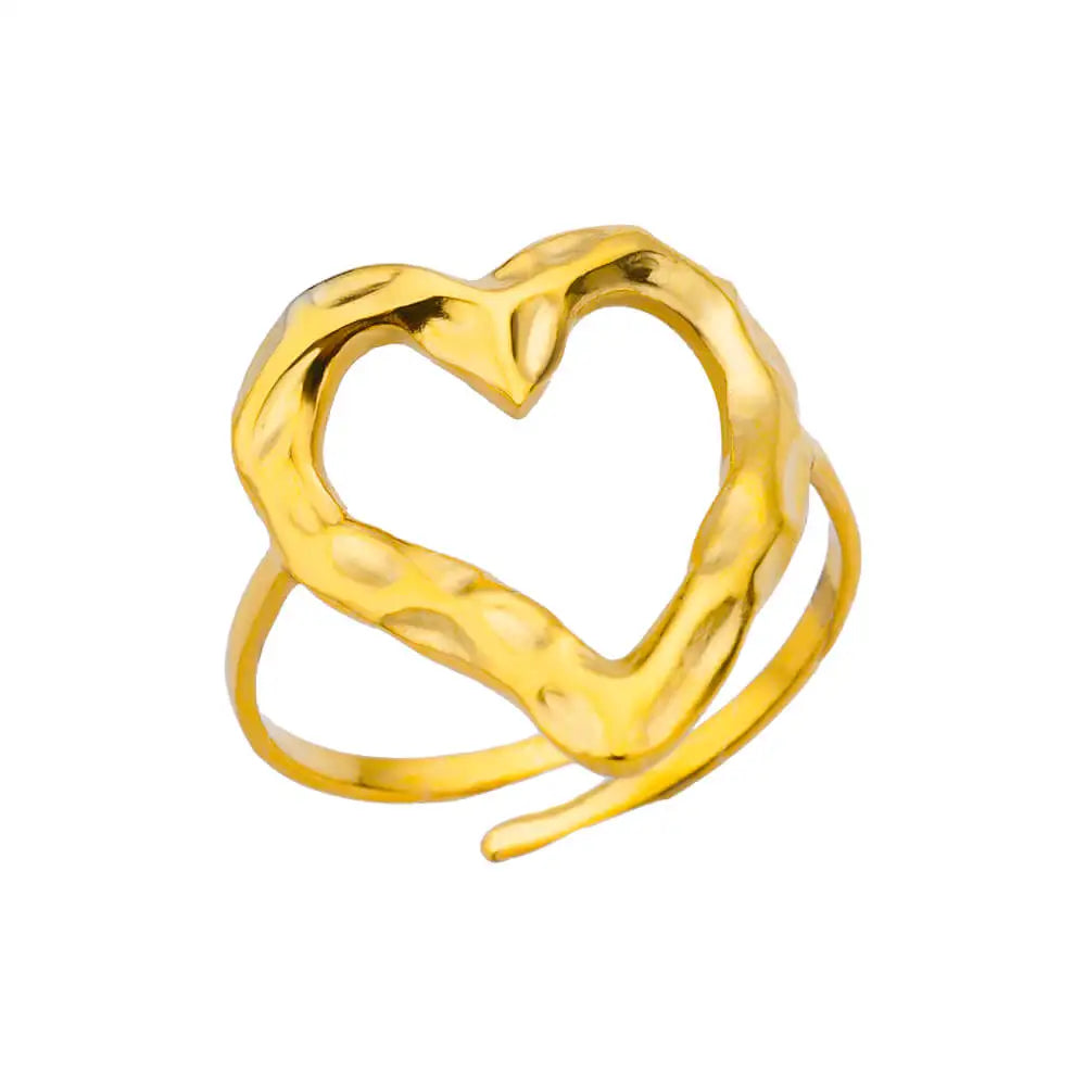 Elegant 316L Stainless Steel Gold Rings - Add any 2 to your basket and get 1 FREE