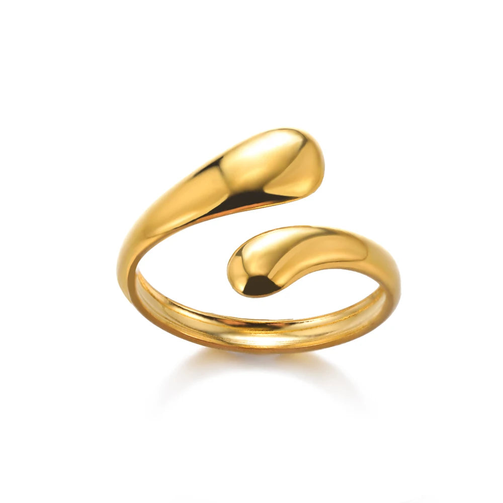 Elegant 316L Stainless Steel Gold Rings - Add any 2 to your basket and get 1 FREE