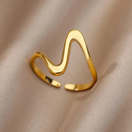 Elegant 316L Stainless Steel Gold Rings - Add any 2 to your basket and get 1 FREE
