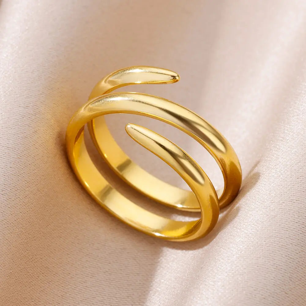 Elegant 316L Stainless Steel Gold Rings - Add any 2 to your basket and get 1 FREE